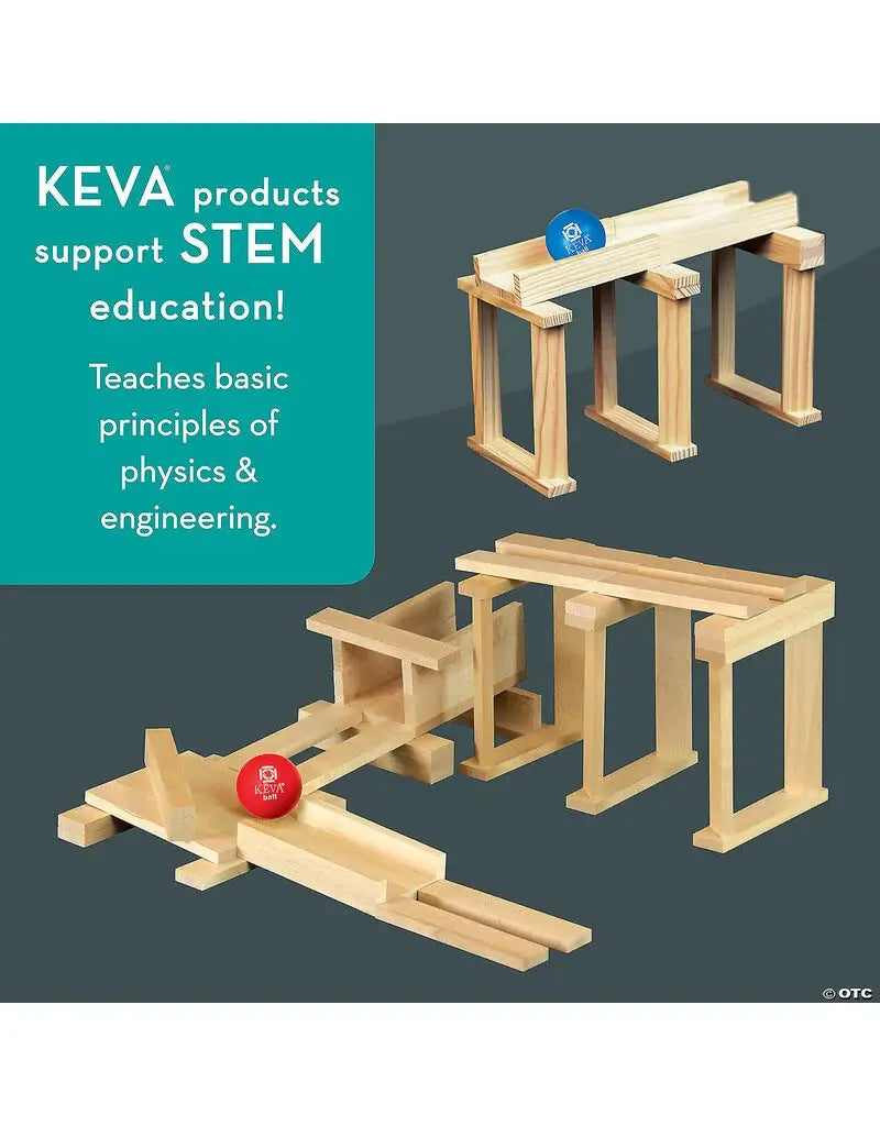 KEVA  Engineering STEM Classroom Kit: 2500 Maple with Storage