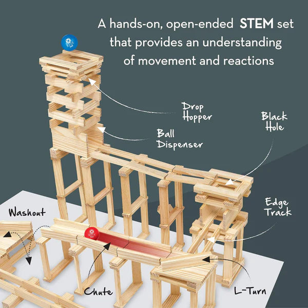 STEM KEVA Maple 1,000 Plank Classroom Set with Wooden  Storage Bin Primary School Engineering STEM SET