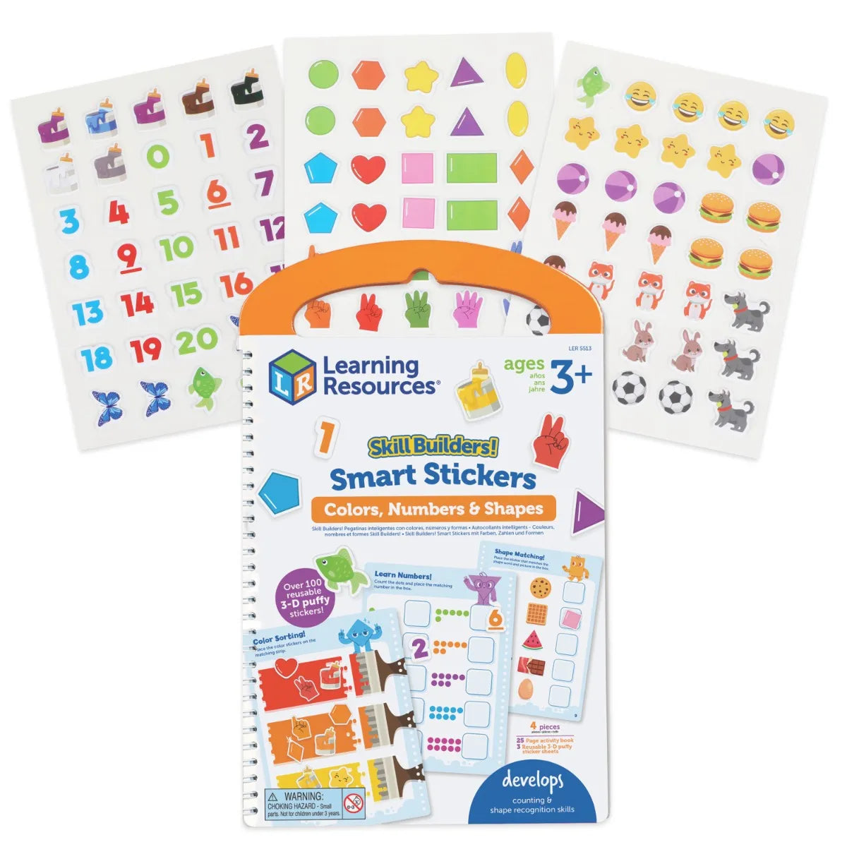 Skill Builders! Smart Stickers - Colours, Numbers & Shapes