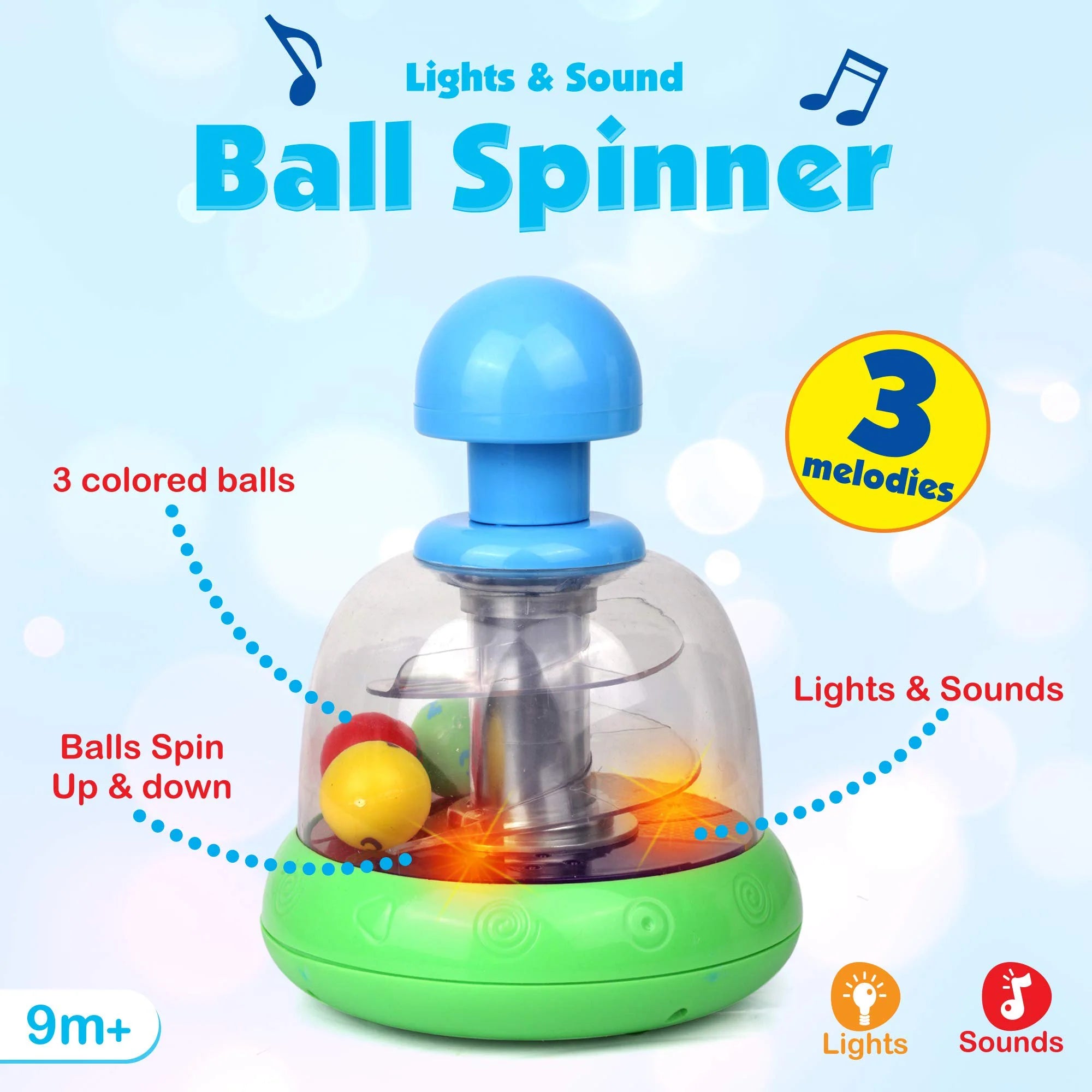 Light and Sound Ball Spinner