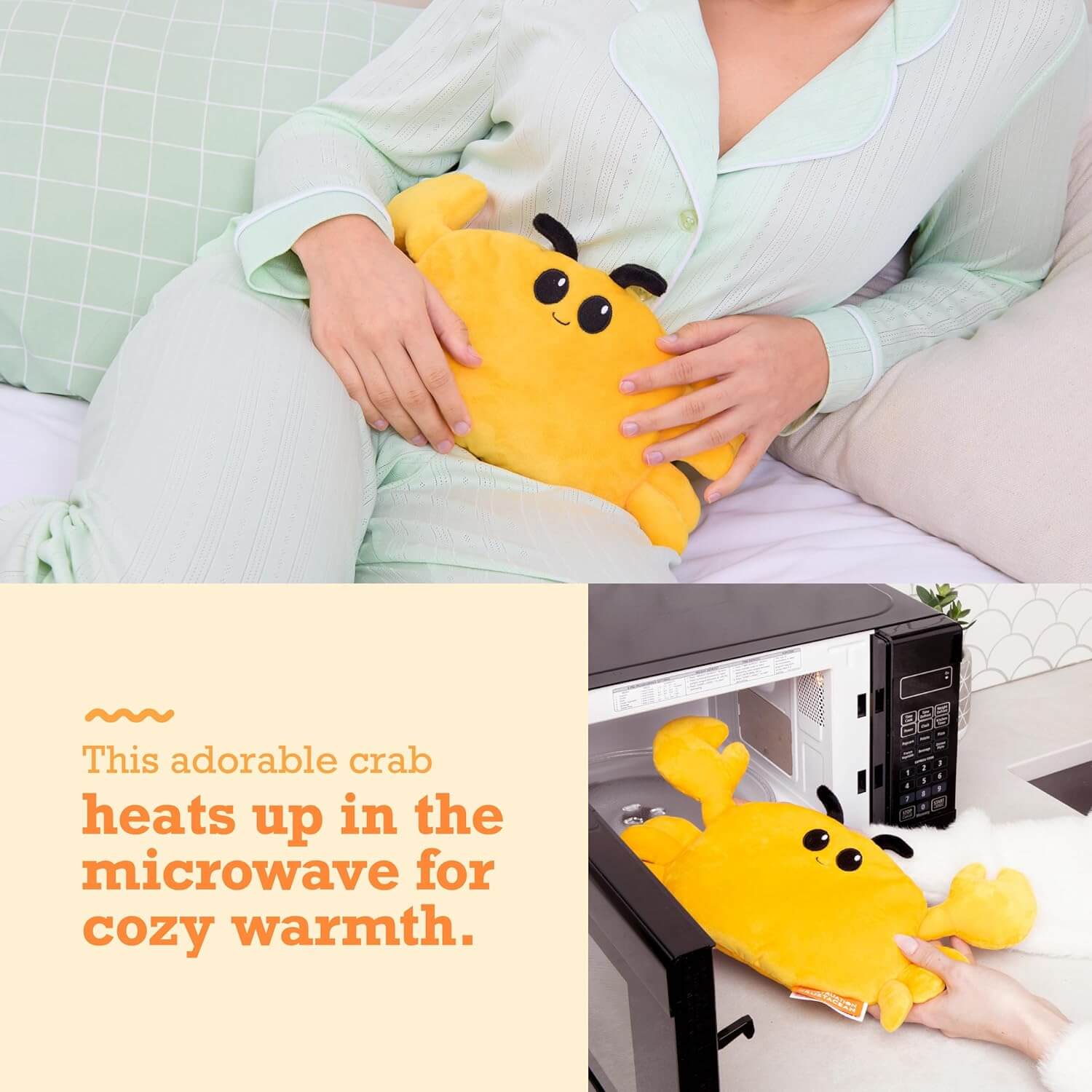 Menstruation Crustacean Crab: Microwaveable Heating Pad