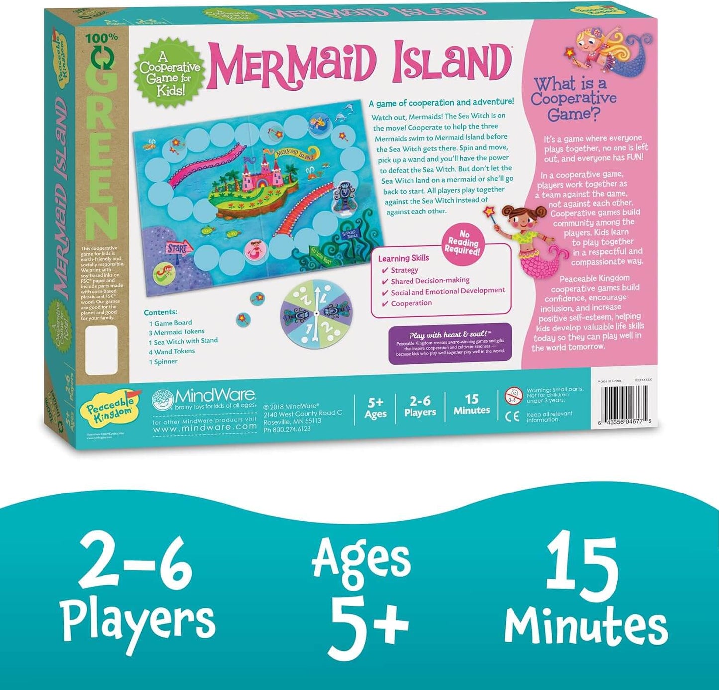 Mermaid Island Award Winning Cooperative Board Game