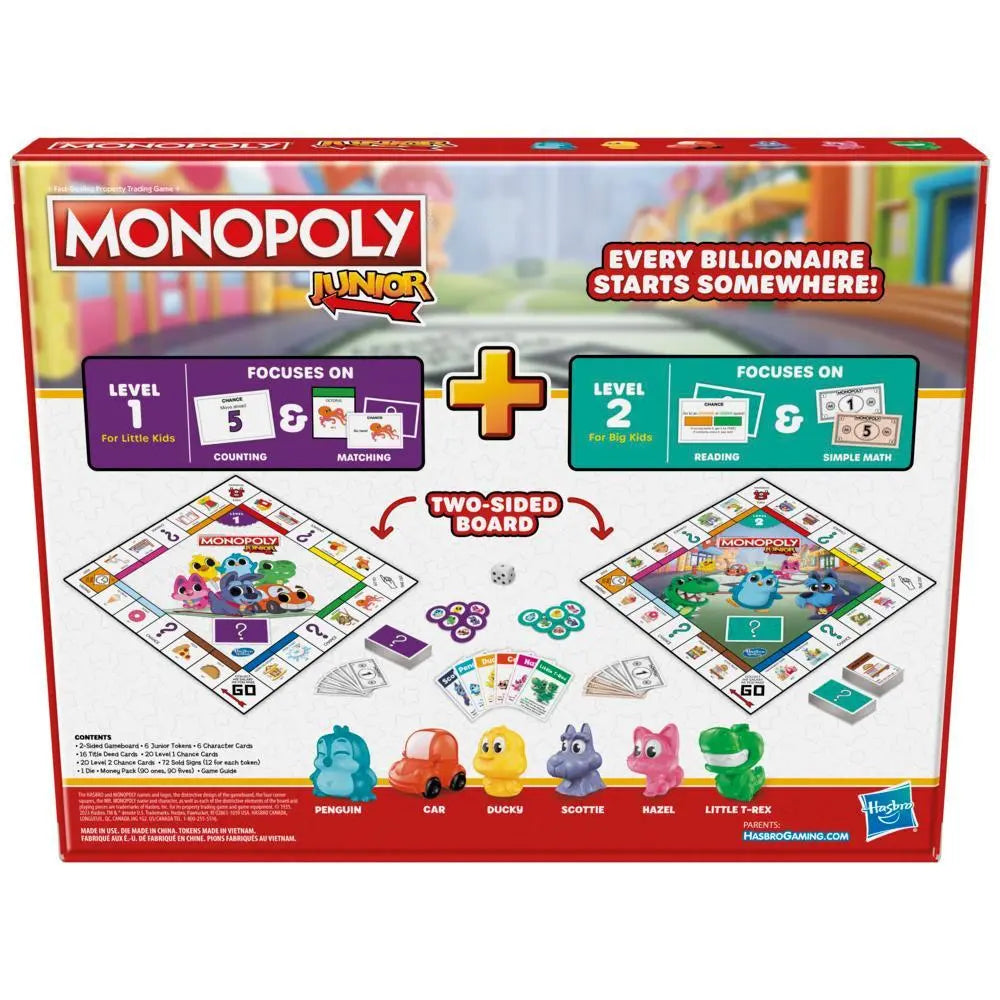 Monopoly Junior - 2 Games in 1 - Younger and Older Children