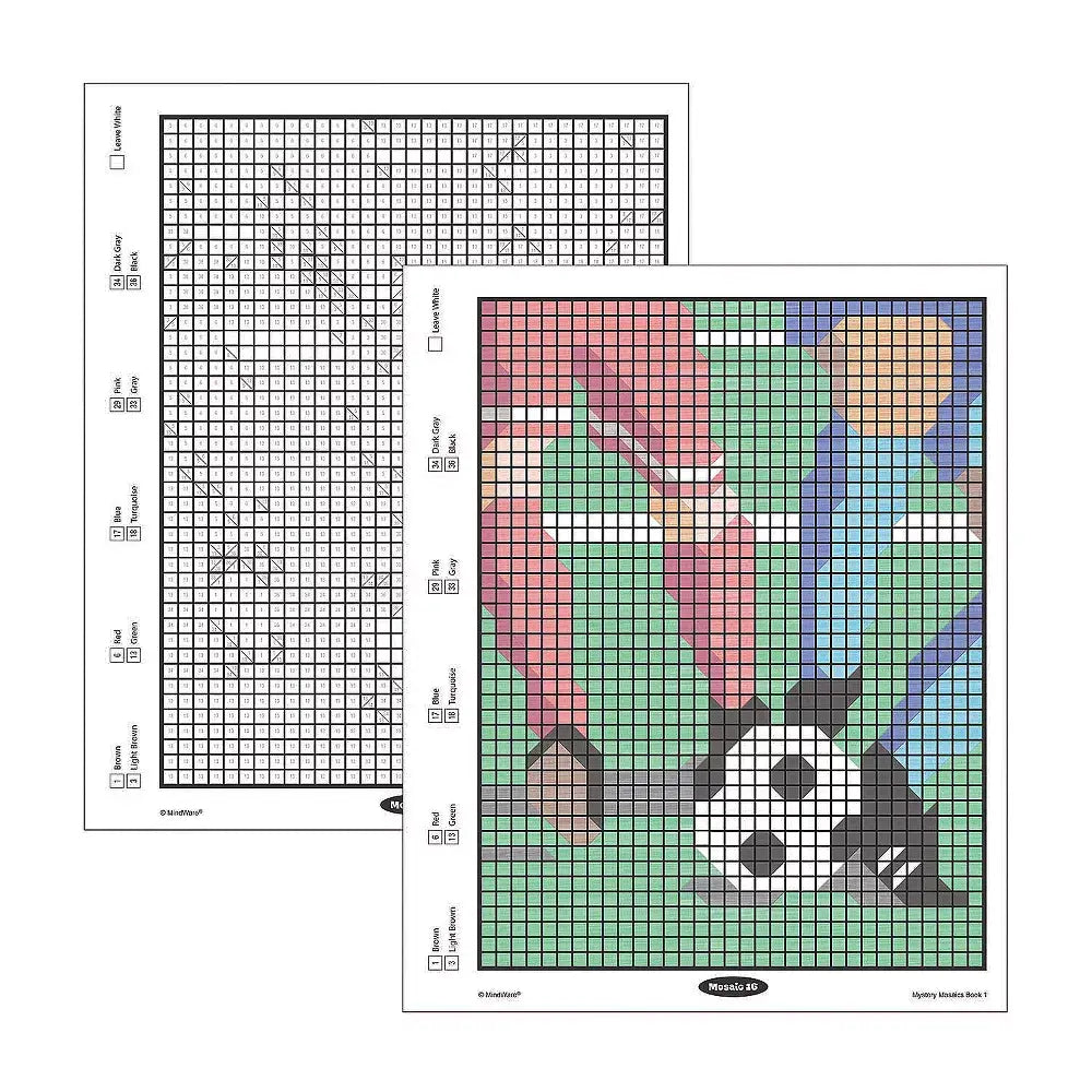 Colour By Number Mystery Mosaics | Cogs Toys & Games Ireland Colour By Number Mystery Mosaics | Cogs Toys & Games Ireland
