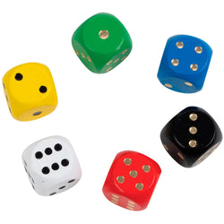 Philos Wooden Dice 16mm 50 Pieces