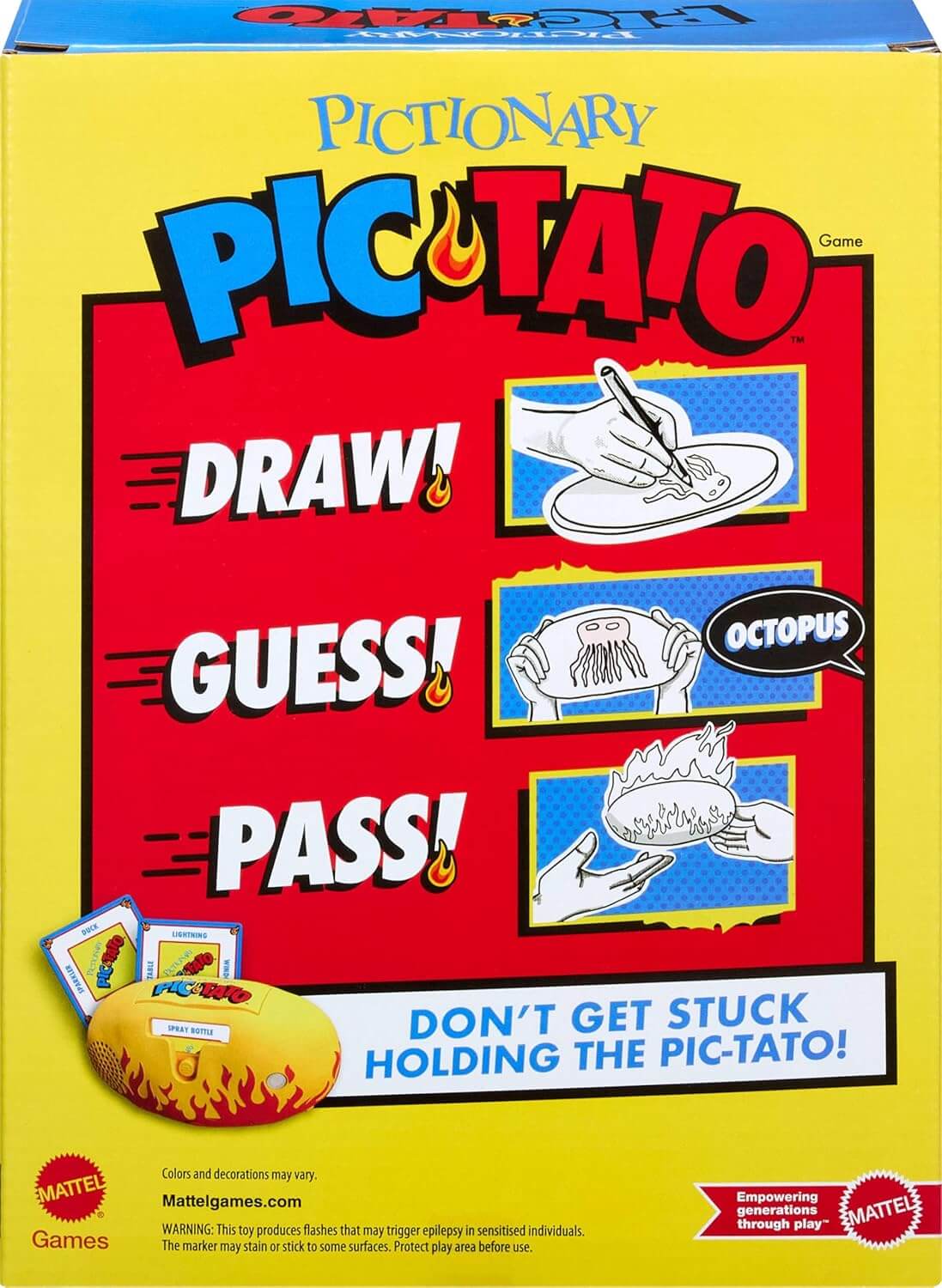 Pictionary Pic-Tato The Hot Potato Game Of Guessing And Passing!