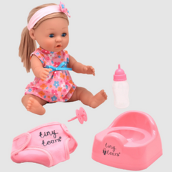 Tiny Tears Classic Crying & Wetting Long Hair Doll