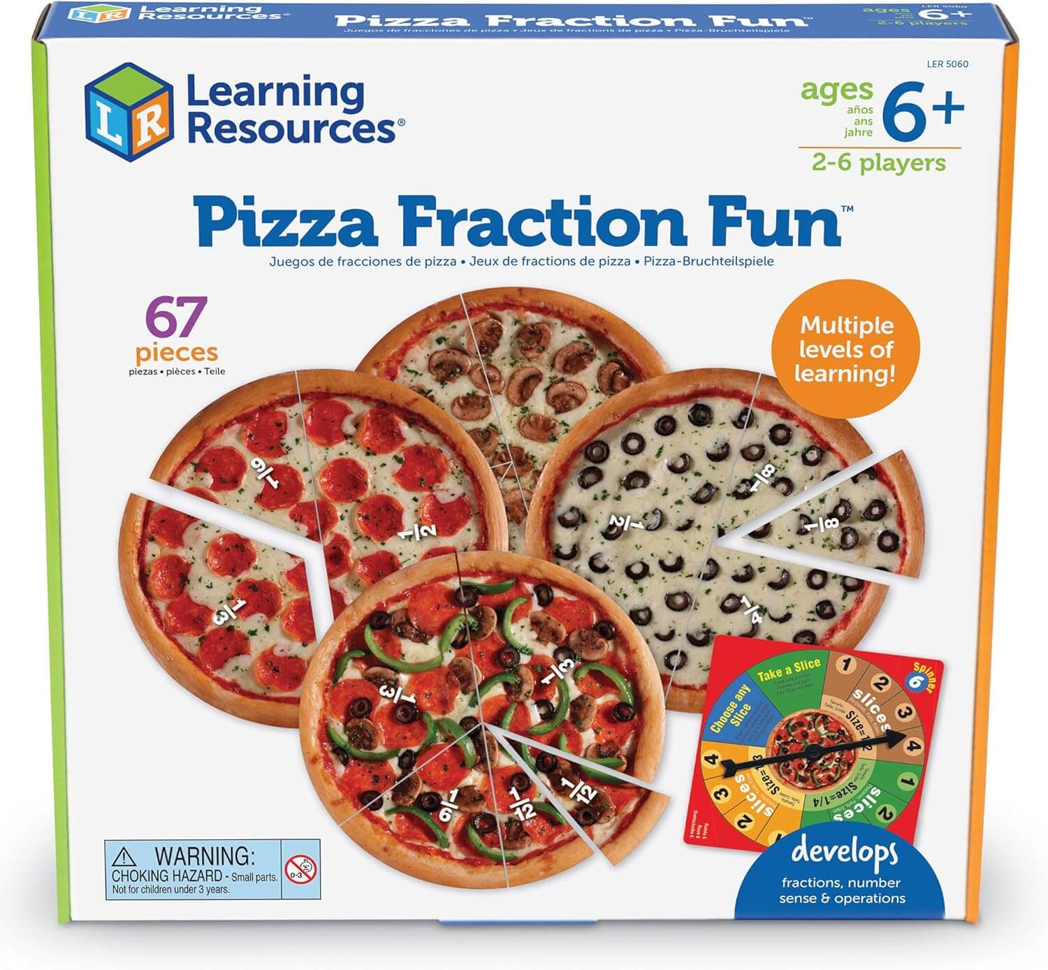 Learning Resources - Pizza Fraction Fun! Game