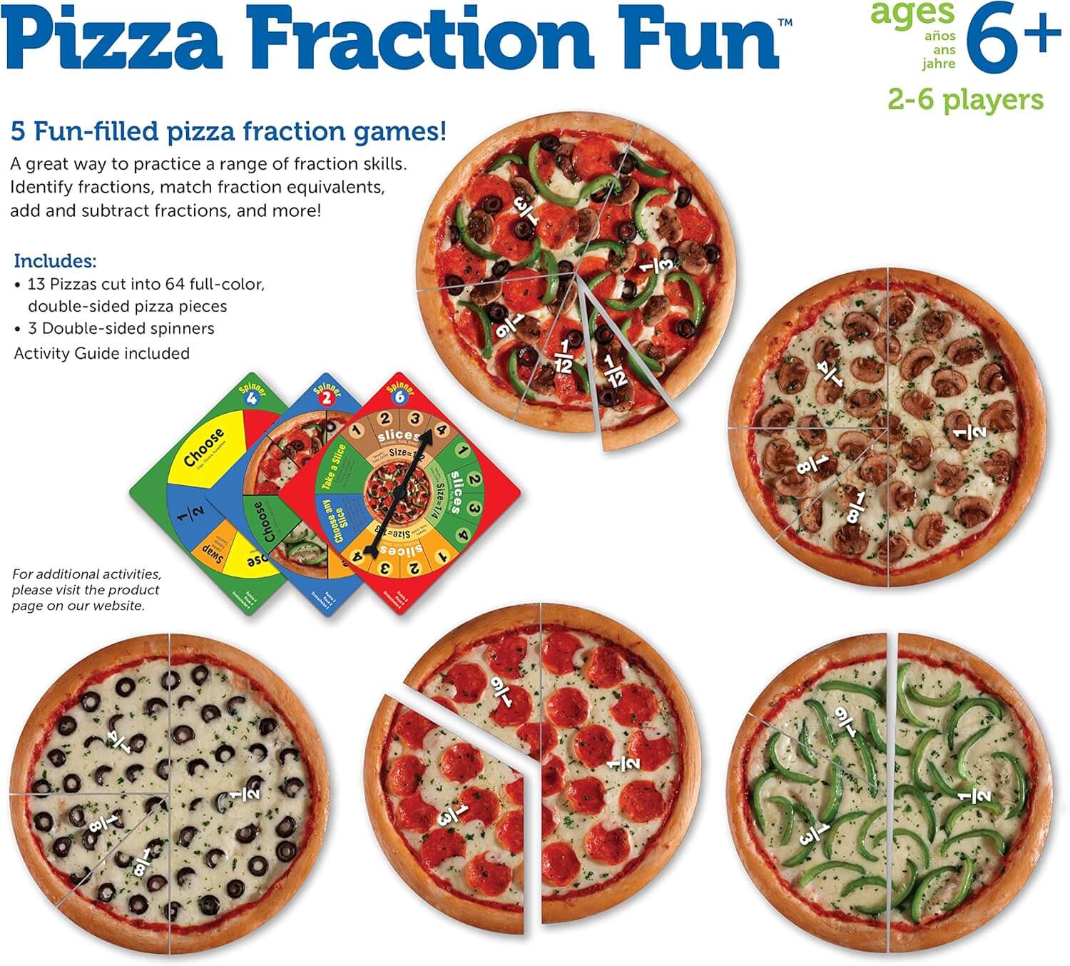 Learning Resources - Pizza Fraction Fun! Game