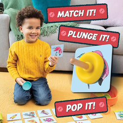 MindWare Matching Card Game for Toddlers Plunger Pop