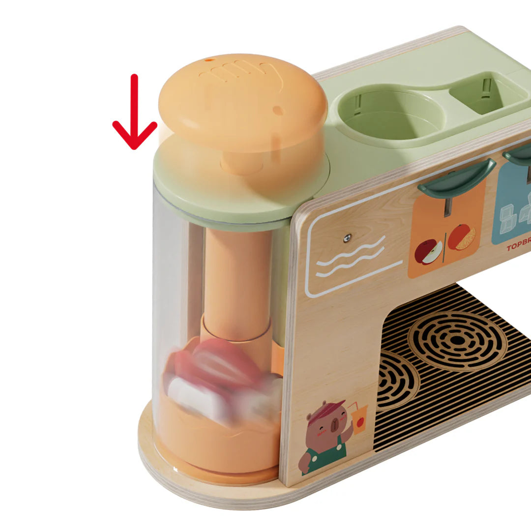 Juice Boutique Wooden Imaginative Food Play Set Top Bright