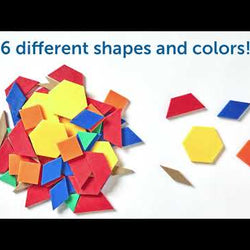 1cm Plastic Pattern Blocks (Set of 250)