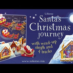 Santa's Christmas Journey with Wind-Up Sleigh