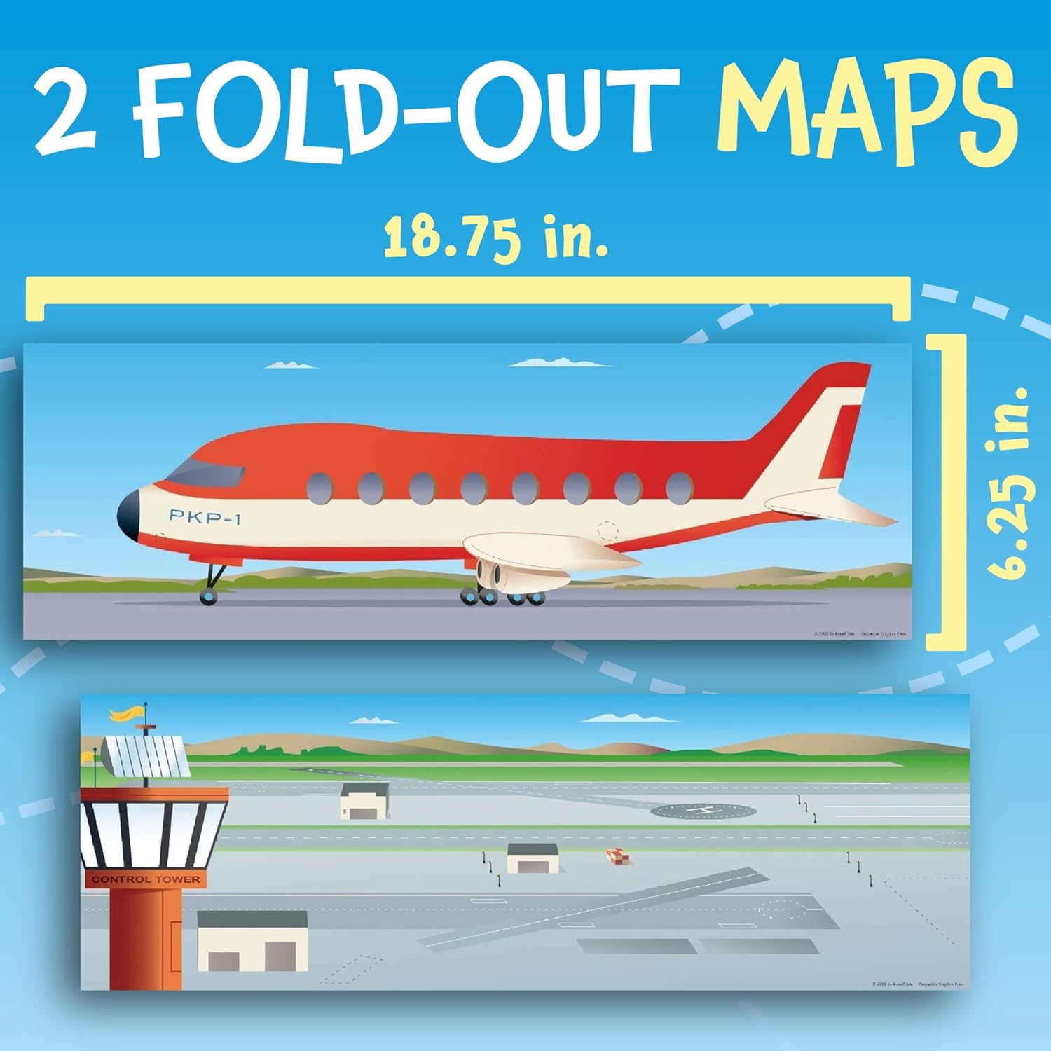 Sticker Fun! 'at The Airport' Reusable Sticker Tote