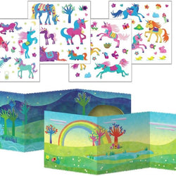 Peaceable Kingdom Magical Unicorns Sticker Fun! Reusable Sticker Tote