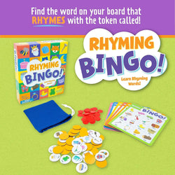 Peaceable Kingdom Rhyming Bingo - Reading and Learning Game