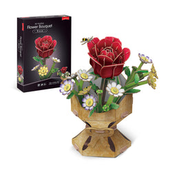 Rose Flower Bouquet – 3D Puzzle