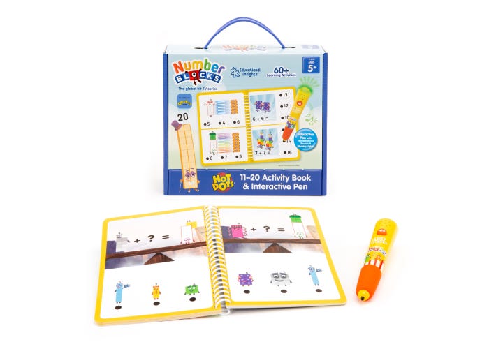 Hot Dots Numberblocks Activity Book 11-20 & Interactive Pen