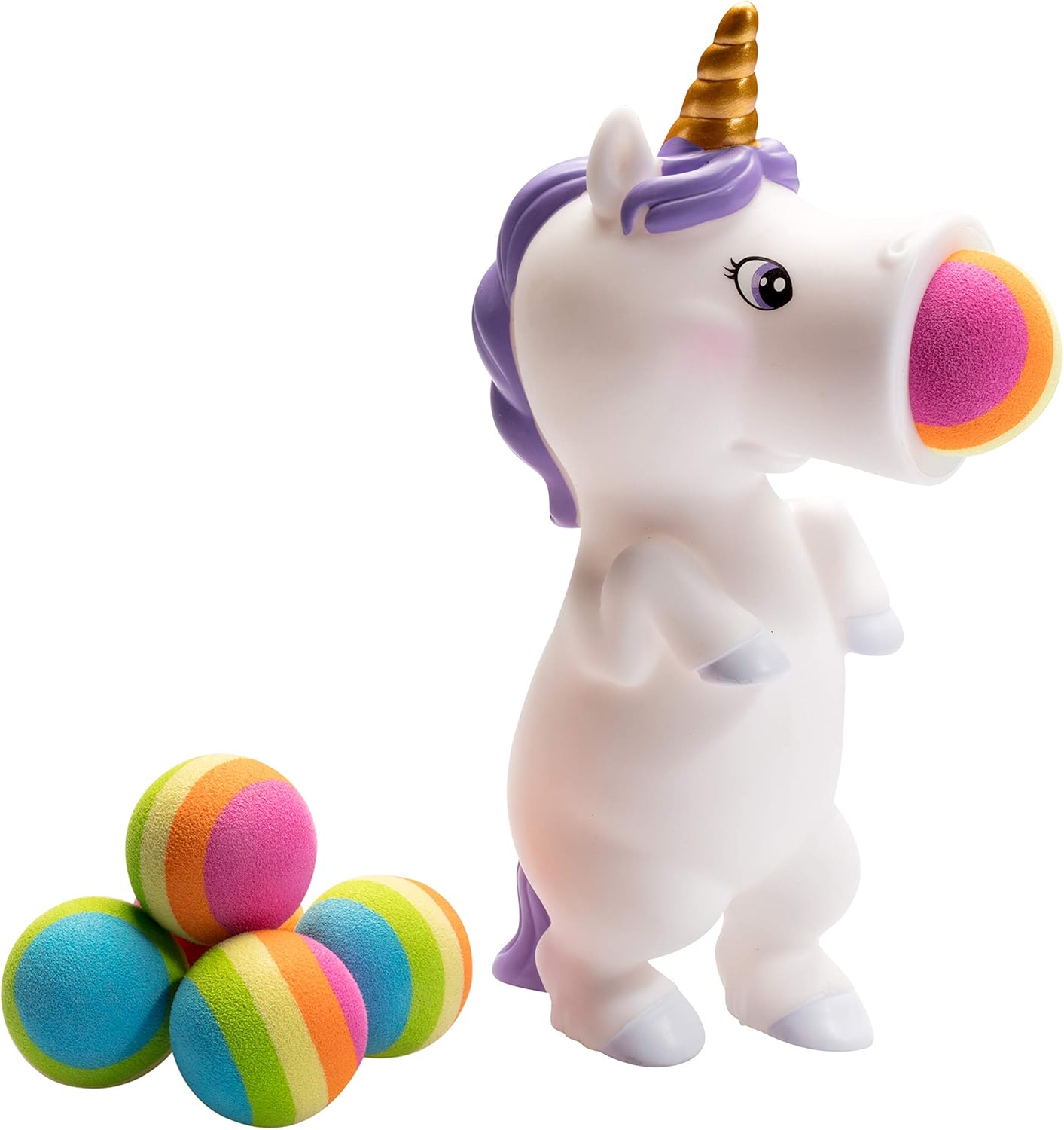 Squeeze Popper Unicorn White