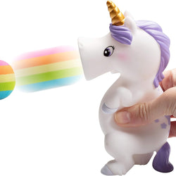Squeeze Popper Unicorn White
