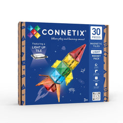 Connetix Magnetic Tiles Light up Rocket 30 Pc