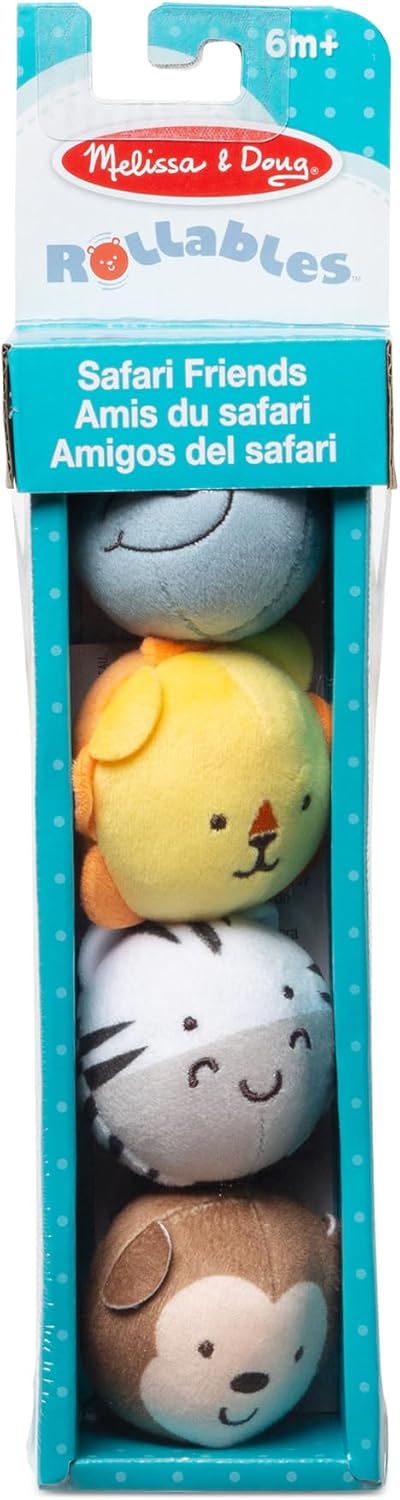 Melissa & Doug Rollables Safari Friends Infant and Toddler Toy, Developmental Toy