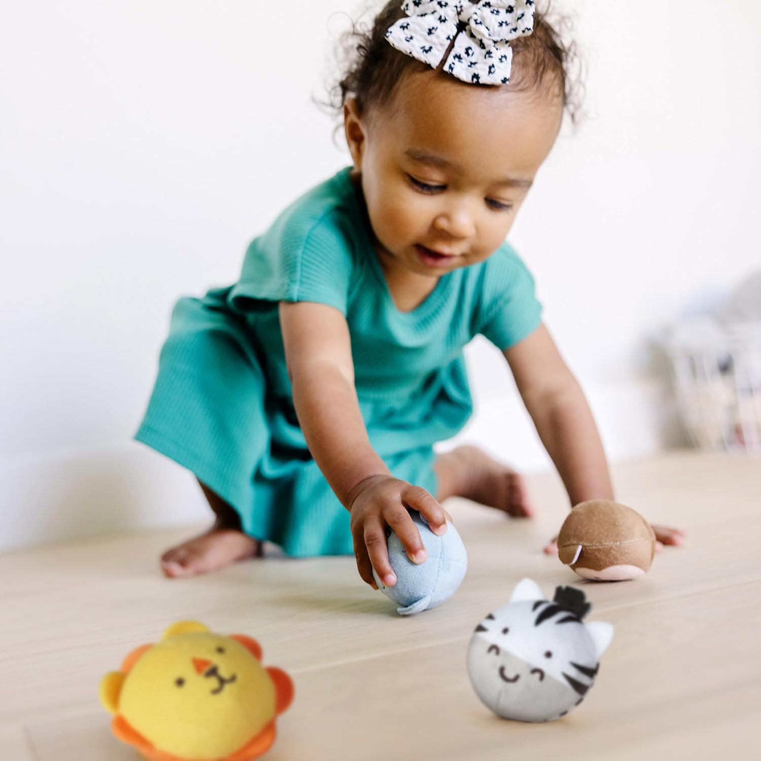 Melissa & Doug Rollables Safari Friends Infant and Toddler Toy, Developmental Toy