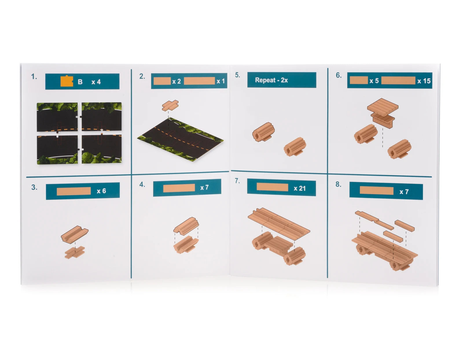 Keva Wooden Models Vehicles Set