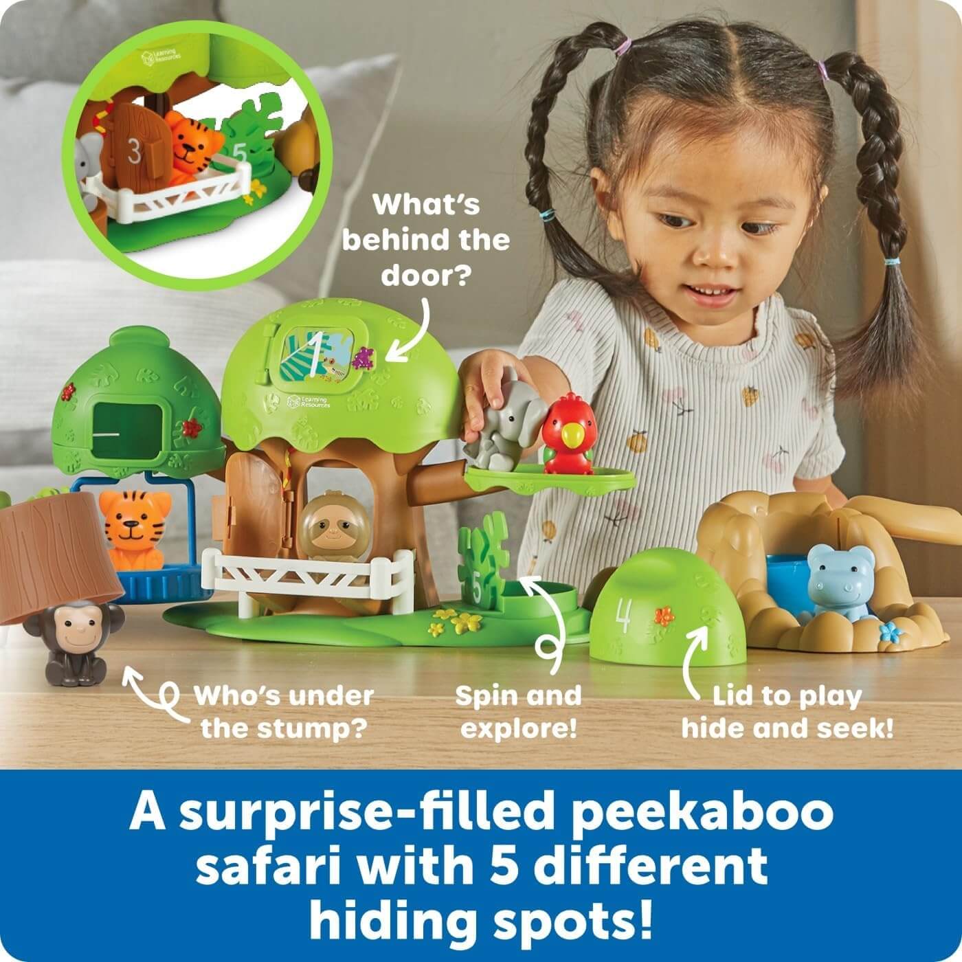 Learning Resources Peeksville Jungle Safari Playset