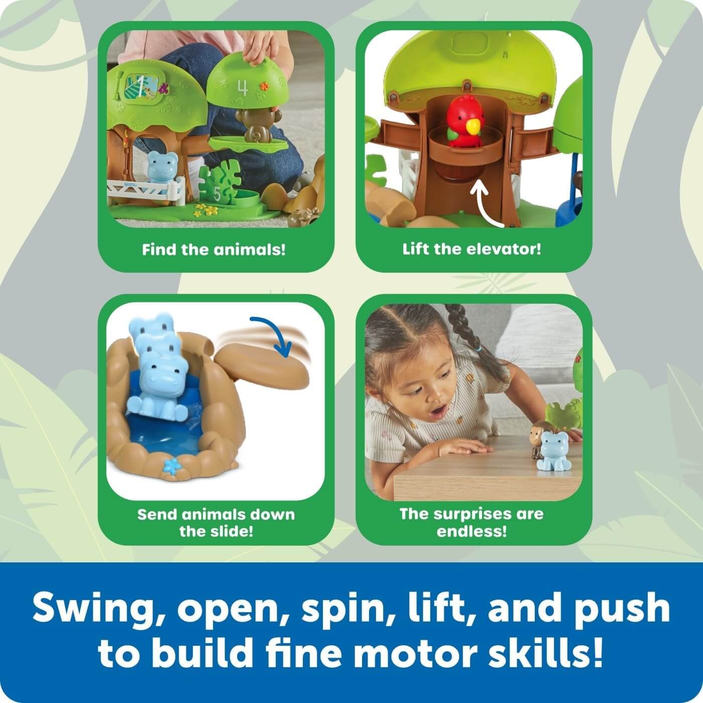 Learning Resources Peeksville Jungle Safari Playset