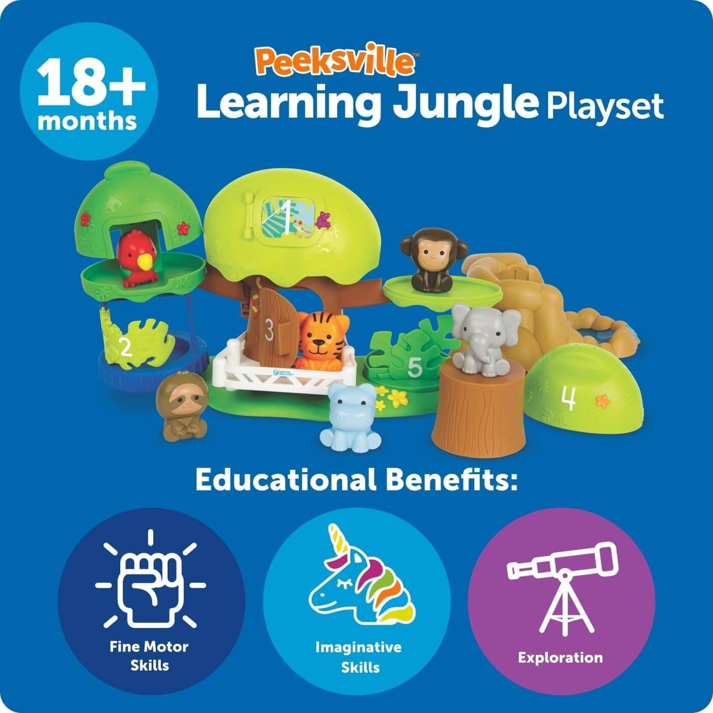 Learning Resources Peeksville Jungle Safari Playset