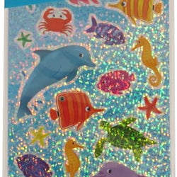 Peaceable Kingdom Shiny Foil Sea Life Sticker Pack