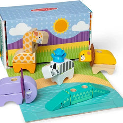 Blockables Safari Animals Building Set