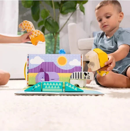 Blockables Safari Animals Building Set