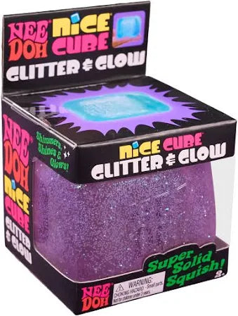 NeeDoh Nice Cube Glitter and Glow