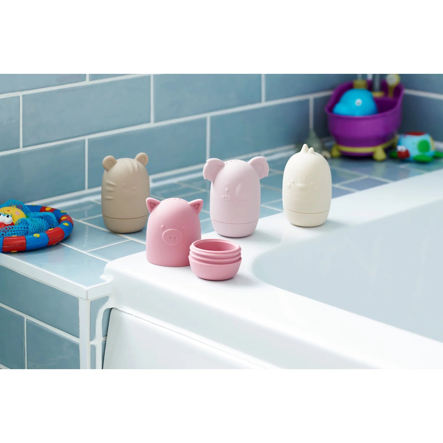 SiliSoft Animal Squirters (Earth) – Pack of 4