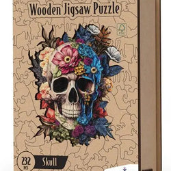 Wooden Jigsaw Puzzle Skull