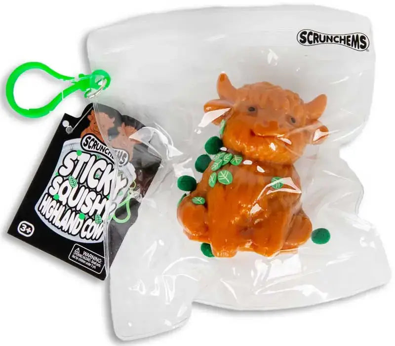 Scrunchems Sticky Squishy Highland Cow - Sensory Fidget Toy