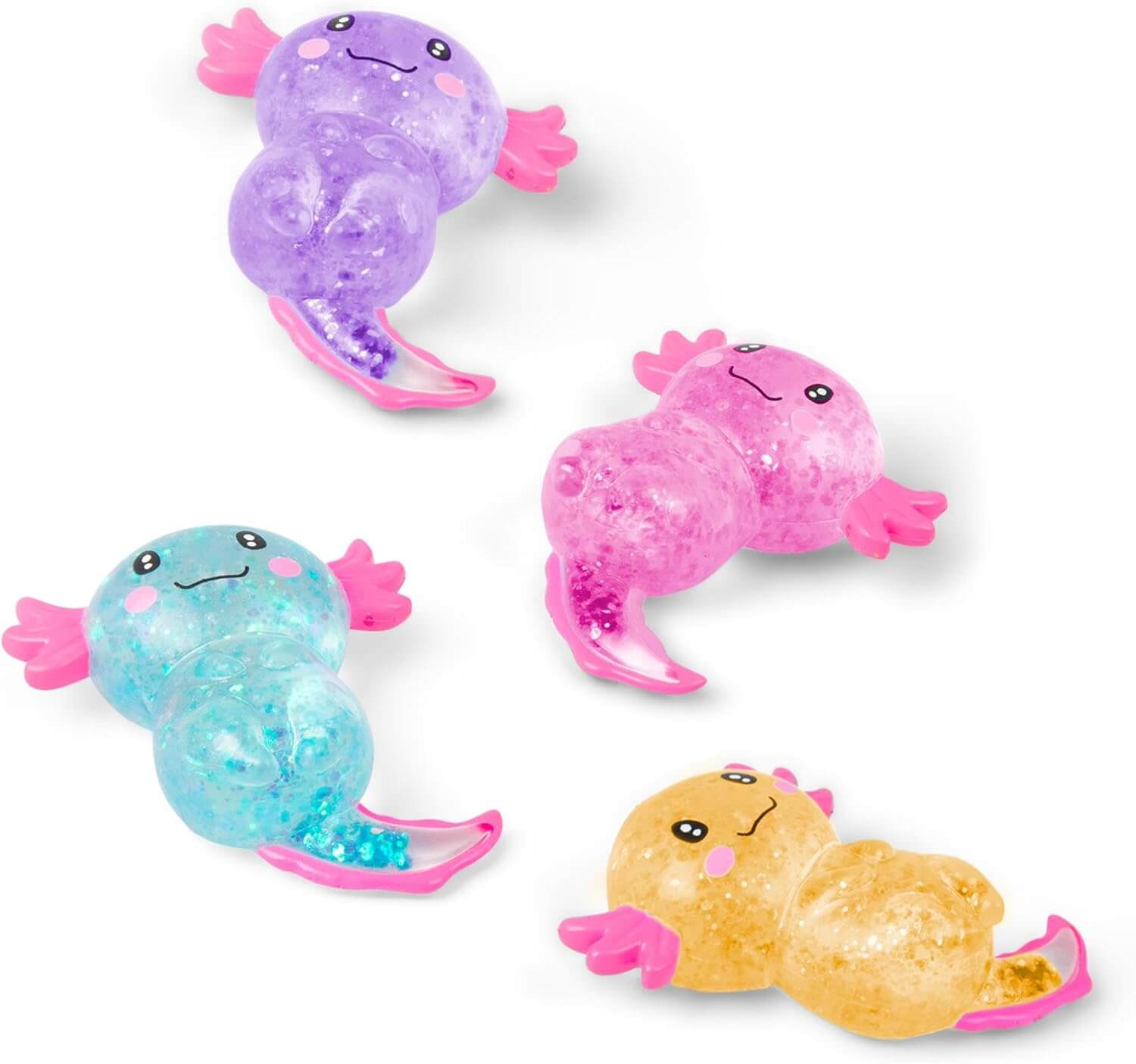 Scrunchems Sugar Axolotl – Glitter Sensory Squishy Toy