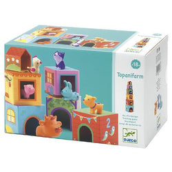 Farm Animal Stacking Cubes Topanifarm  Djeco
