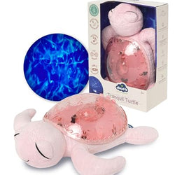 Tranquil Turtle Pink USB C Rechargeable Nightlight Ocean Projector Sleeping Aid