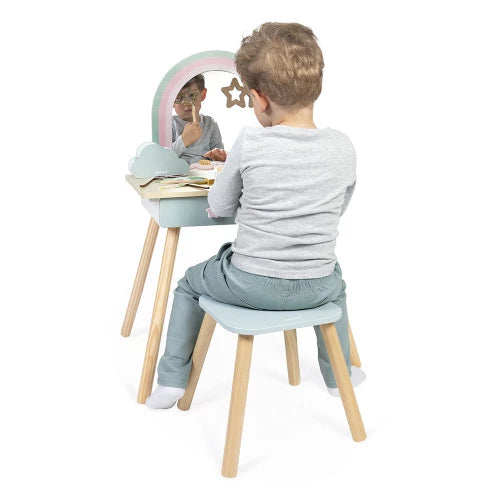 Unicorn wooden dressing table and accessories