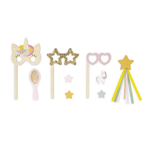 Unicorn wooden dressing table and accessories