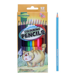 World of Colour Washable Colouring Pencils – 12 Vibrant Colours