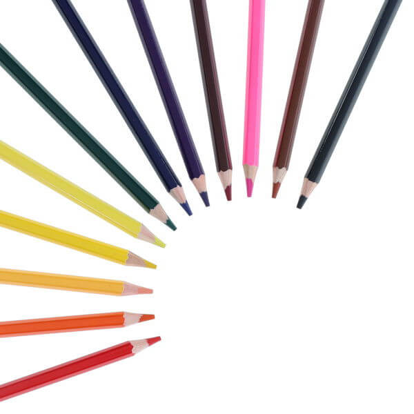 World of Colour Washable Colouring Pencils – 12 Vibrant Colours