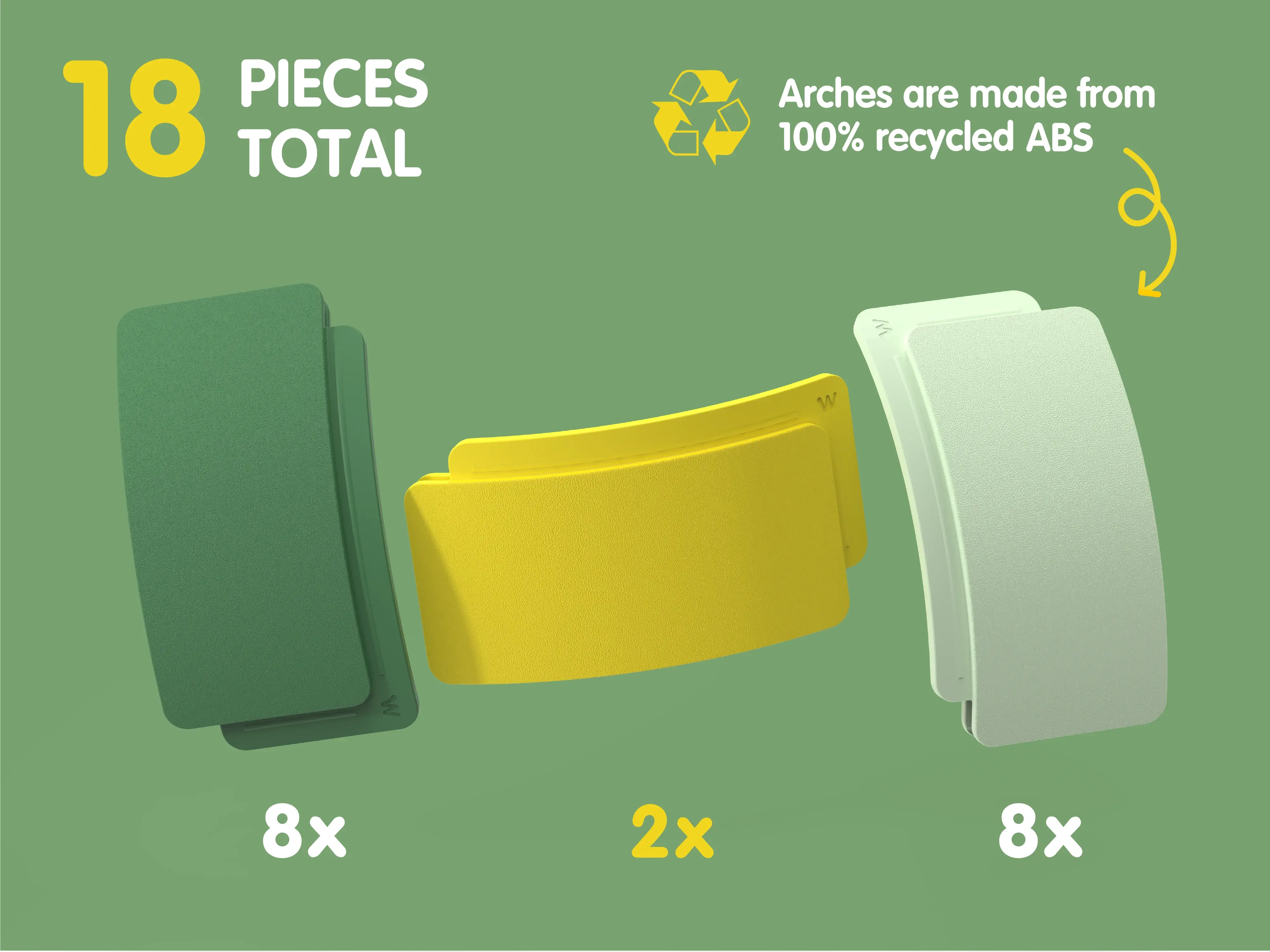 Way To Play Arches Starter Set – 18‑Piece Creative Building Toy