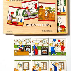What’s The Story – Wooden Storytelling Game for Kids | Language & Logic Skills