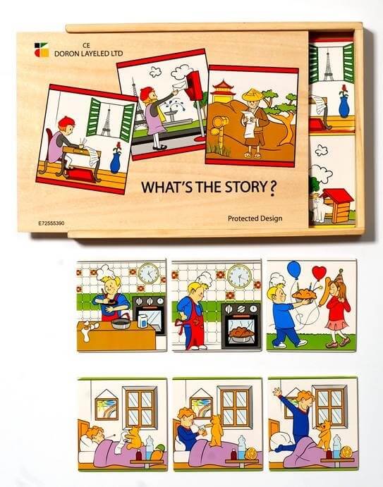 What's The Story - Wooden Storytelling Game for Kids