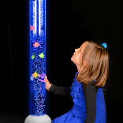 Playlearn Bubble Tube with FIsh - White