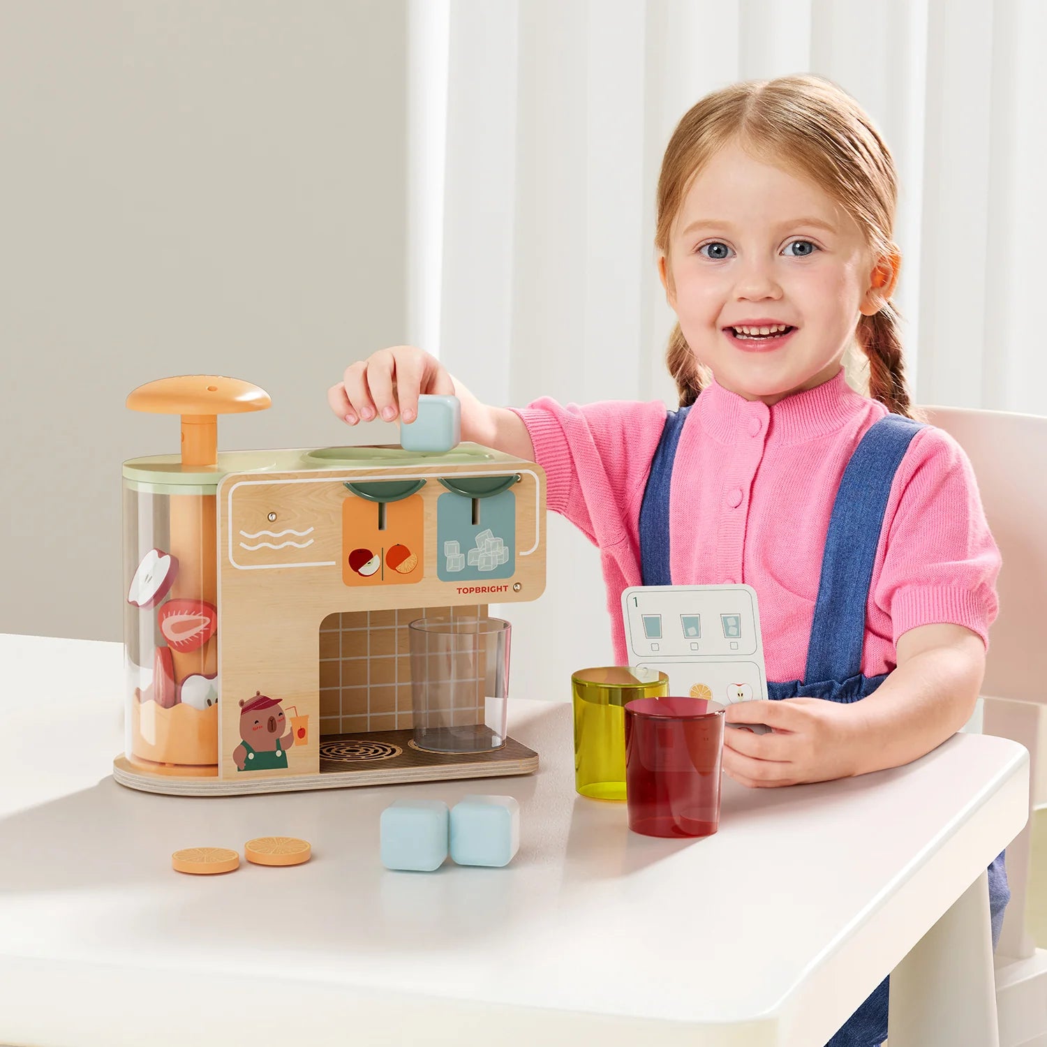 Juice Boutique Wooden Imaginative Food Play Set Top Bright